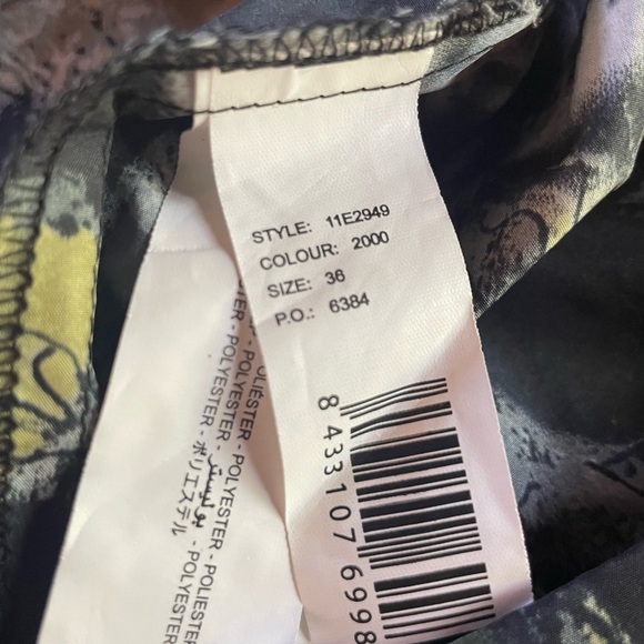 DESIGUAL funky print light belted trench coat jacket wind rain 36 XS/S - Picture 7 of 8